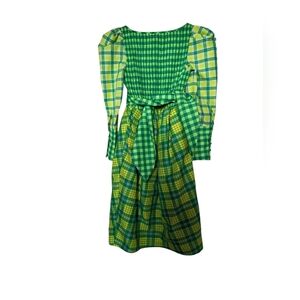 Christopher John Rodgers summer fun green dress